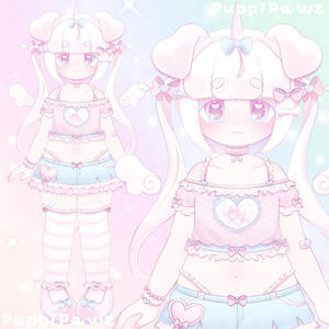 cutecore outfit model ref โก by puppipawz