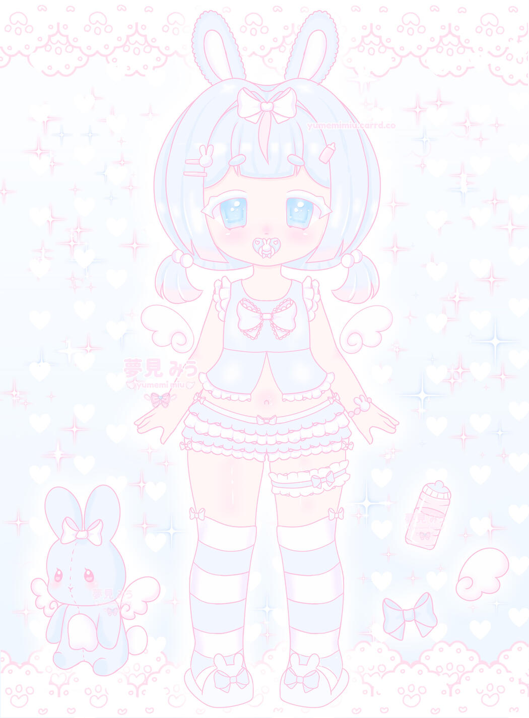 Baby Blue Angel Bunny ♡ Adopt
