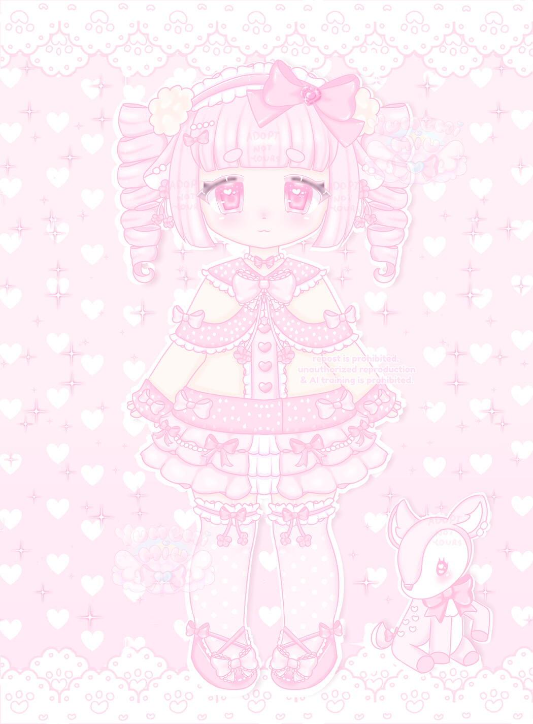 Snowy Pink Fawn ♡ Adopt