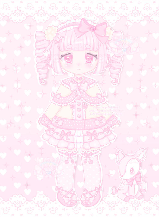 Snowy Pink Fawn โก